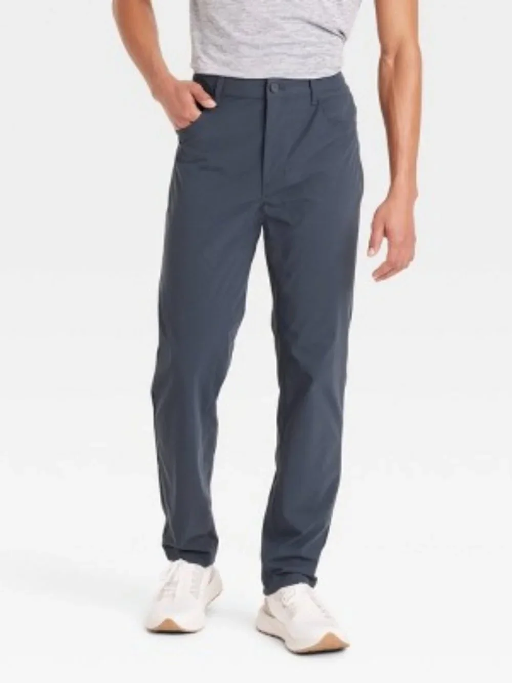 Men's 360 Lifestyle Slim Fit 5-Pocket Pants - All in Motion Navy Blue 36x30: Moi